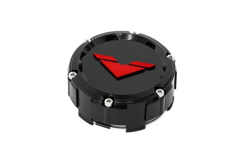 "V" Center Cap Inlay Red